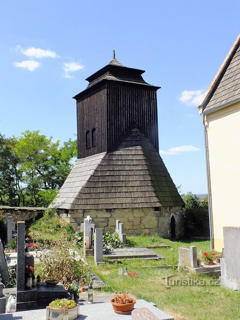 Želenice, campanario de madera