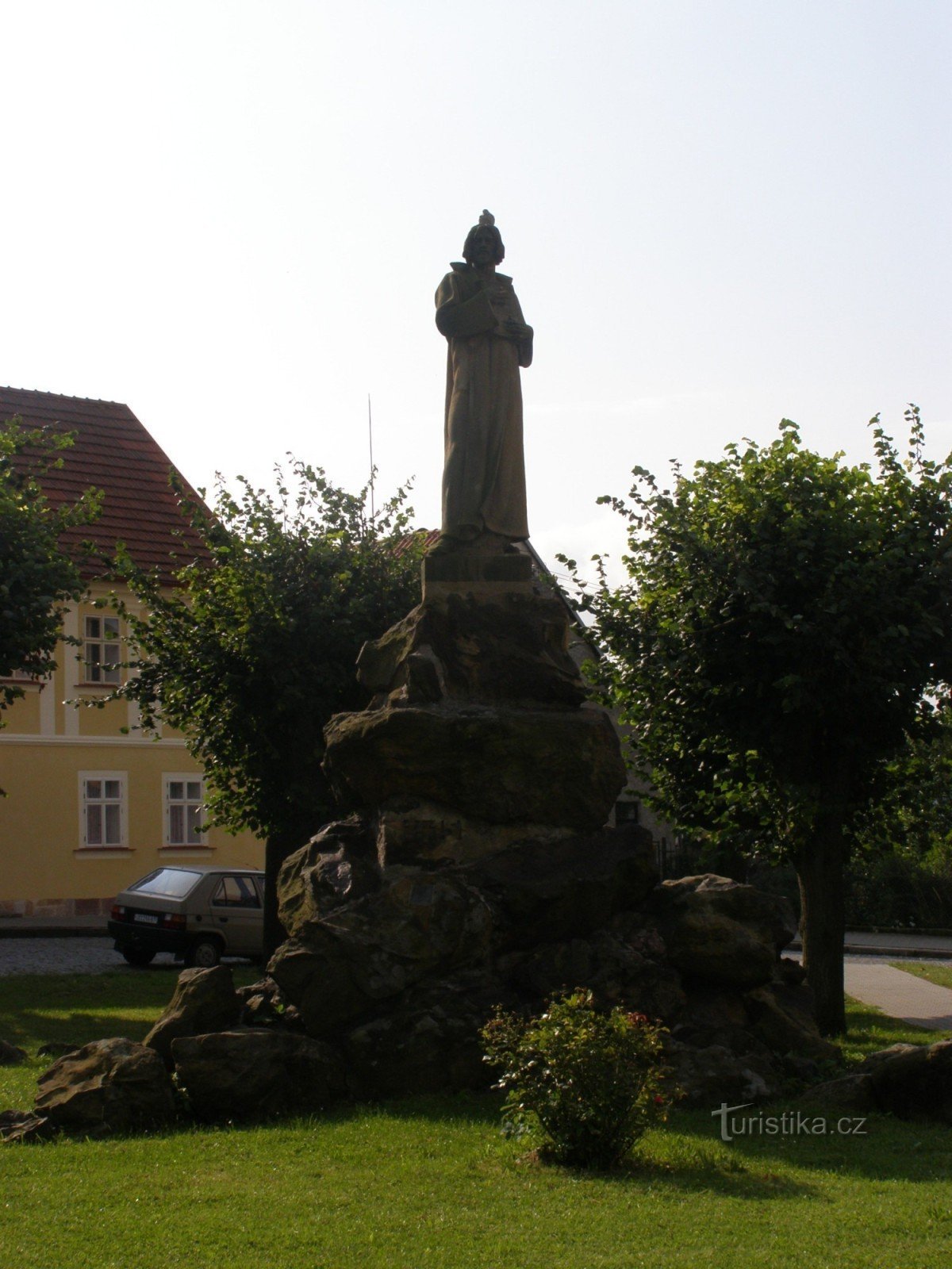 Järnväg - monument över Mästare Jan Hus