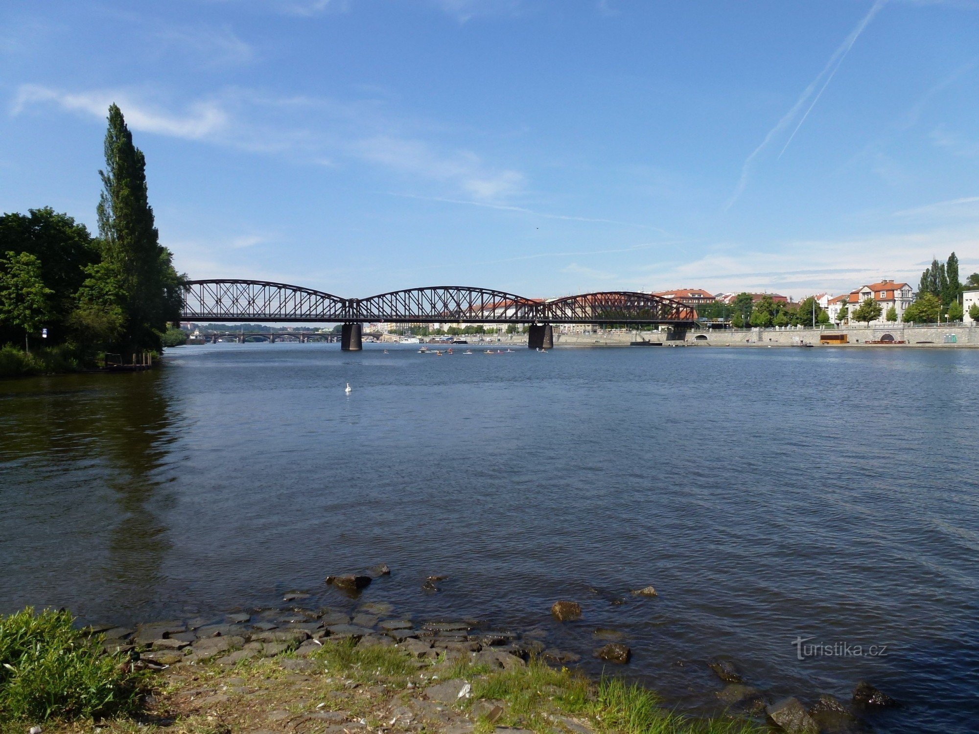 Railway bridge in Prague