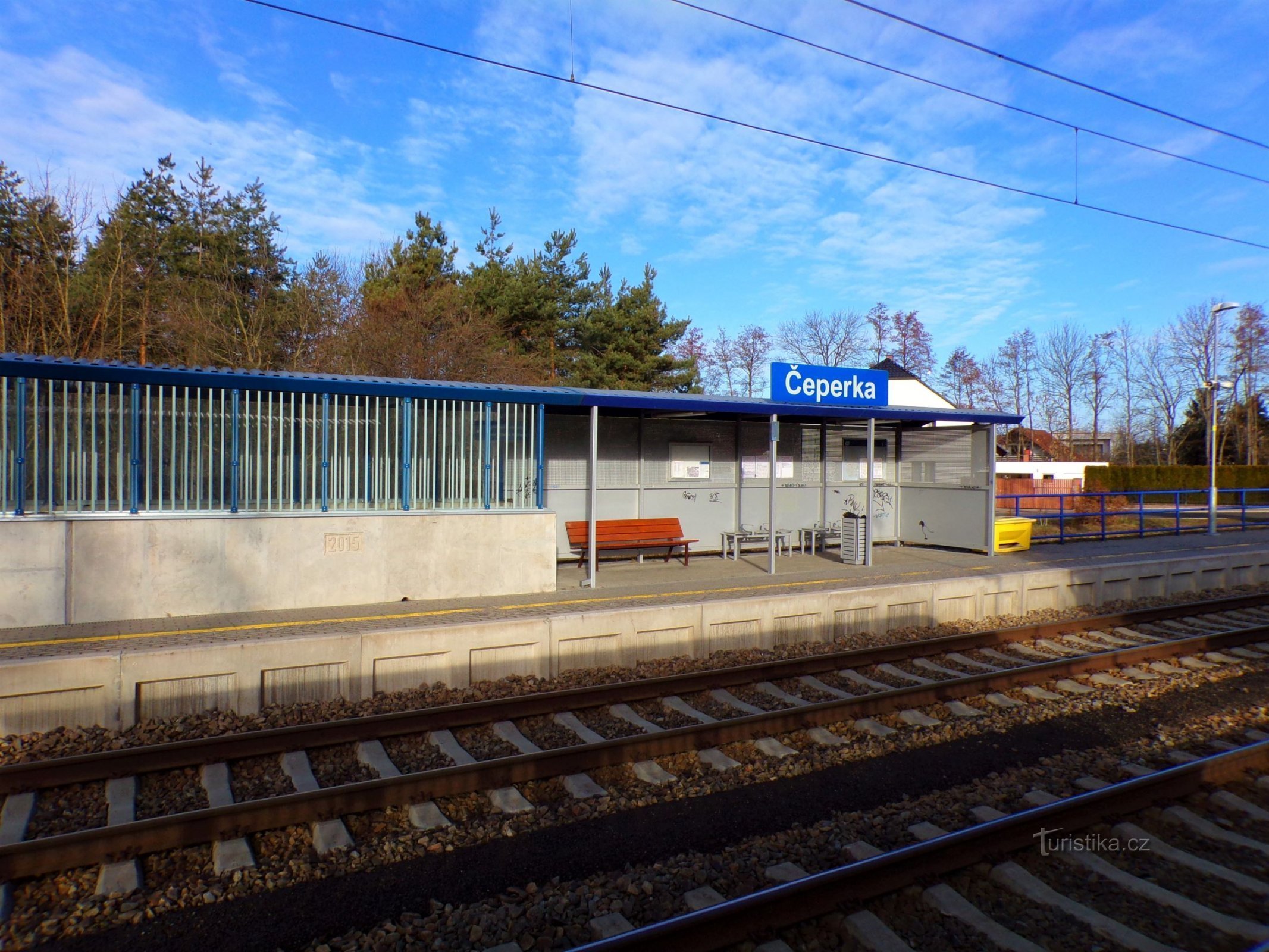 Estação ferroviária (Čeperka, 18.2.2022/XNUMX/XNUMX)