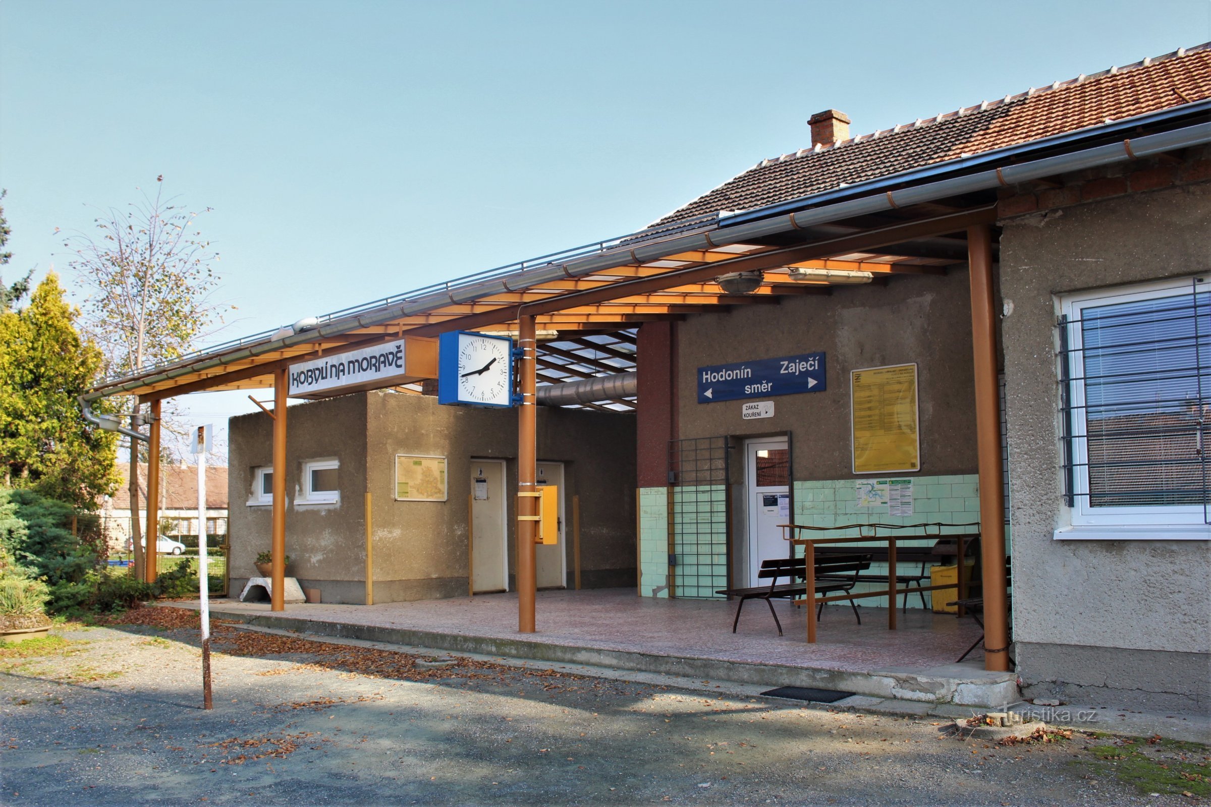 Kobylí treinstation in Moravië