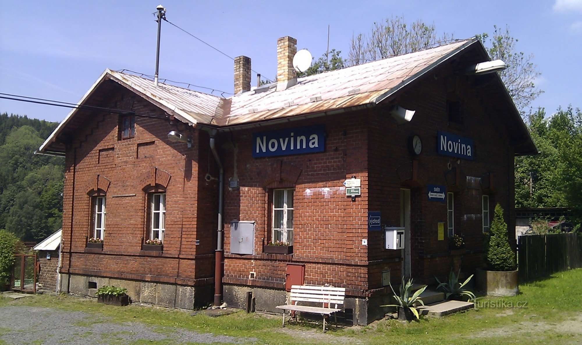 järnvägsstationen Novina