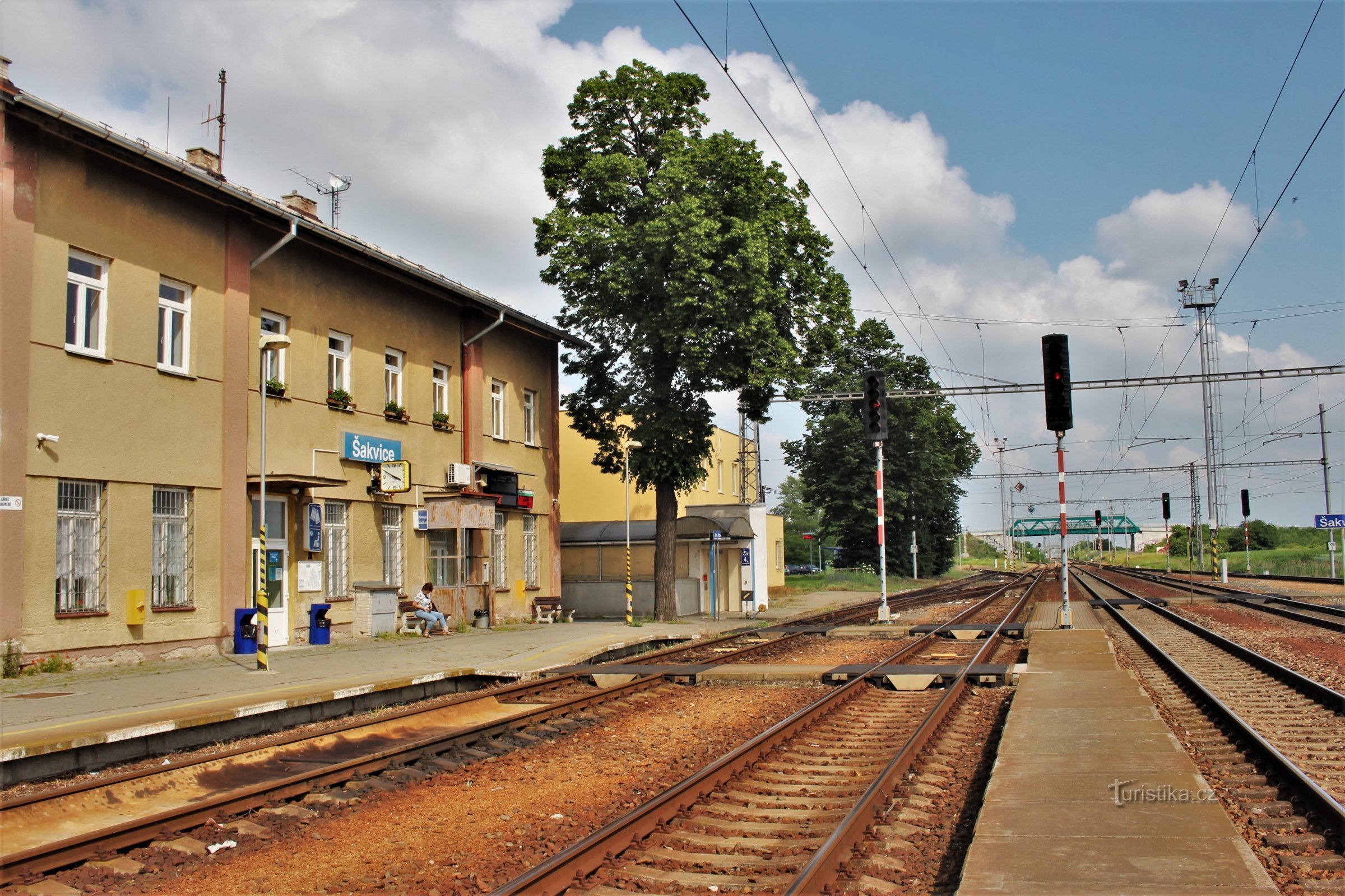 Železniční stanice Šakvice v roce 2018