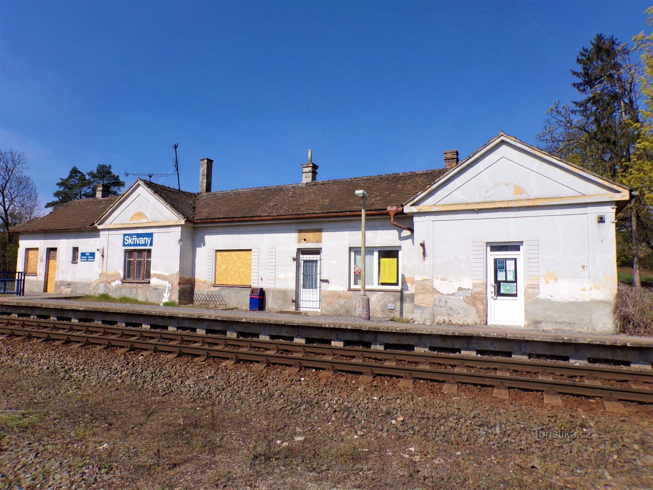 Estação ferroviária (Skrivany, 30.4.2021/XNUMX/XNUMX)