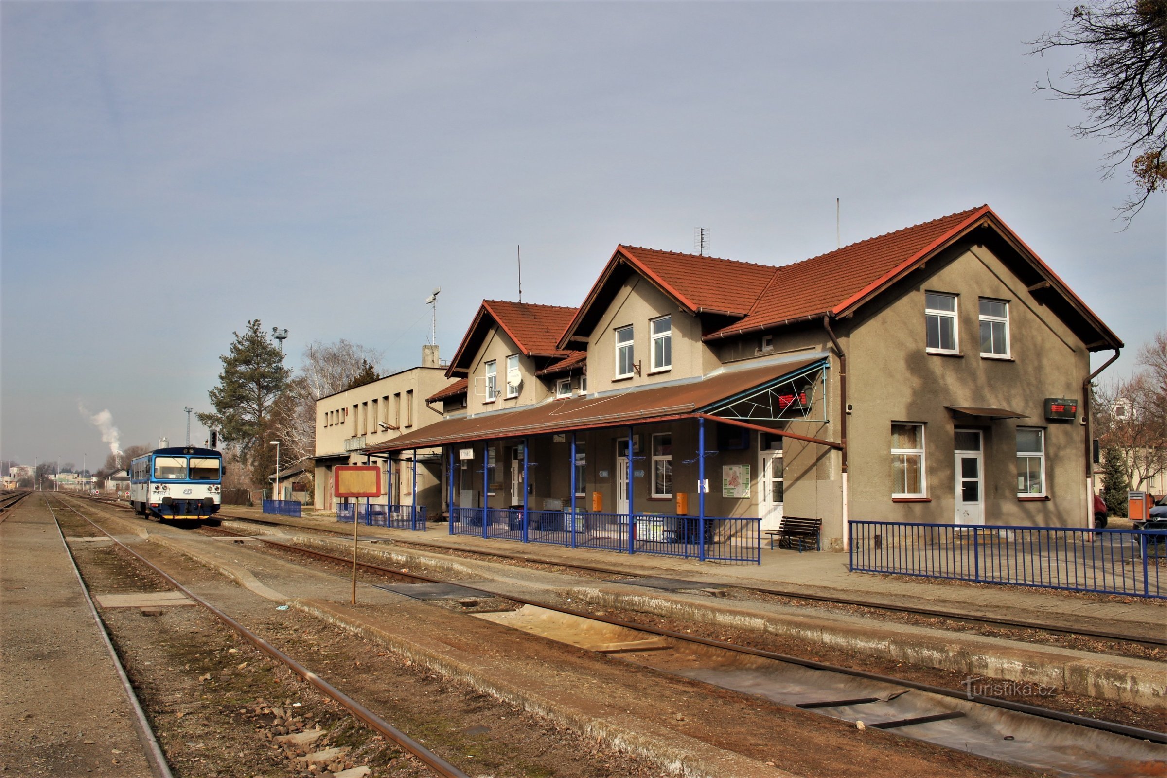 Railway station in Bzenec