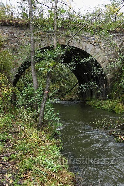 Viaducto ferroviario al inicio de la ruta