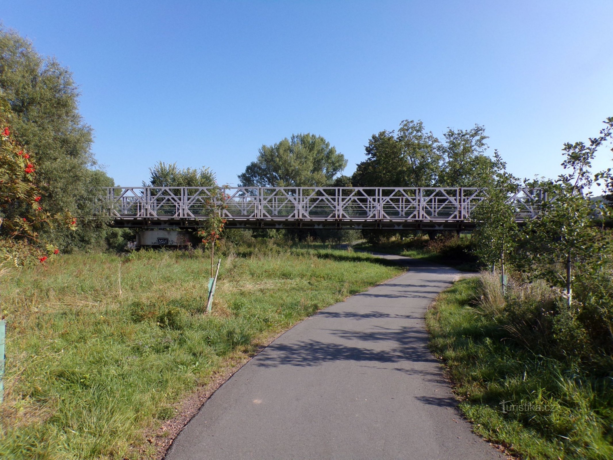 Puente de hierro sobre el Elba (Vysoká nad Labem/Opatovice nad Labem, 3.9.2021/XNUMX/XNUMX)