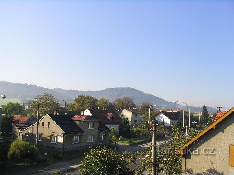 Zelinkovice, Kabátice op de achtergrond