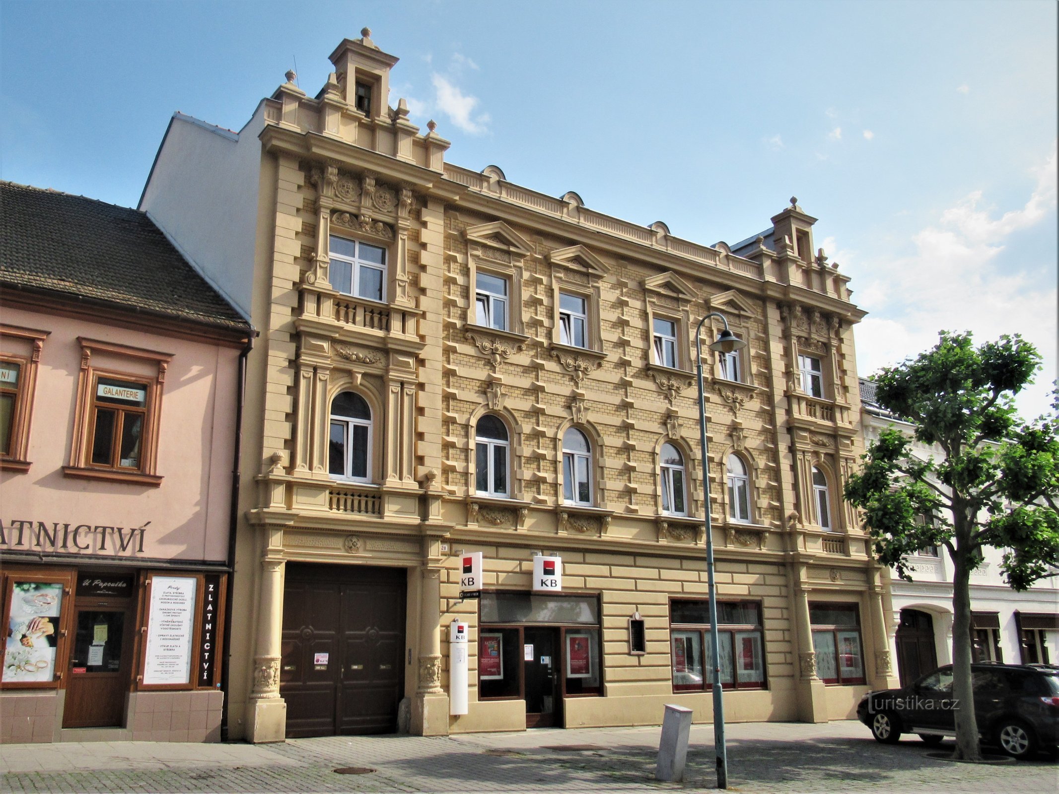 Židlochovice - hus nr. 28 på Náměstí Míru