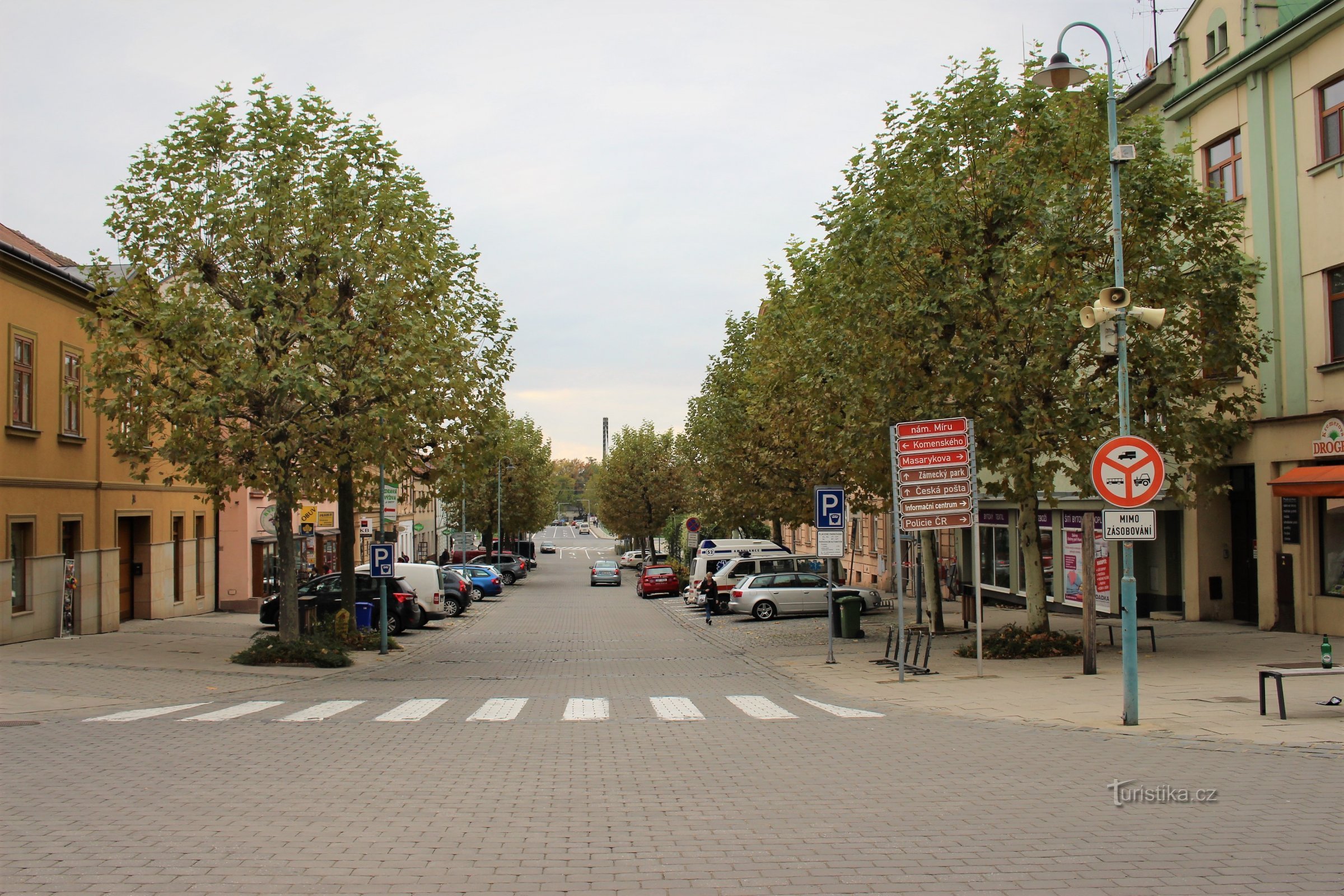Židlochovické náměstí Míru je središče zgodovinskega dela mesta