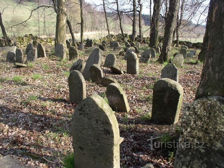 Judovsko pokopališče v bližini Větrné Jeníkov