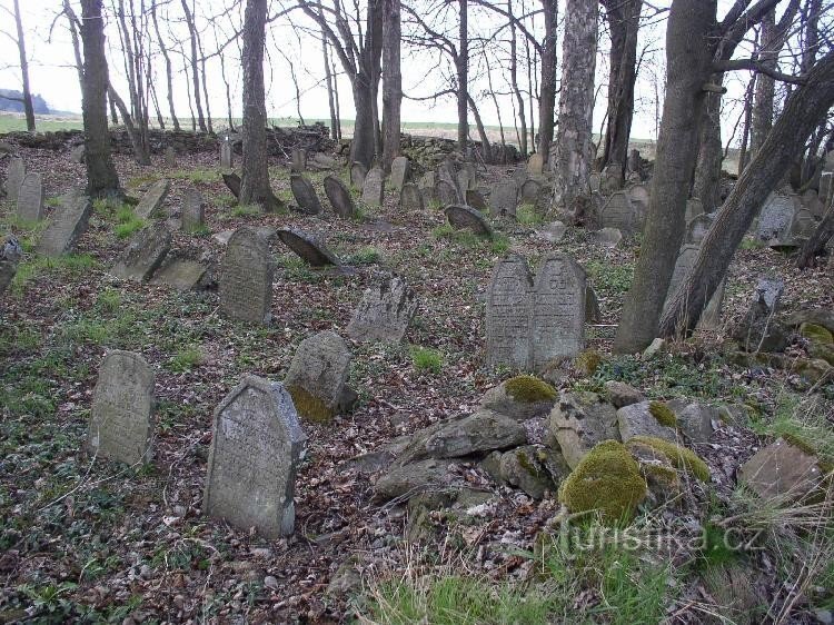 Joodse begraafplaats in Větrné Jeníkov