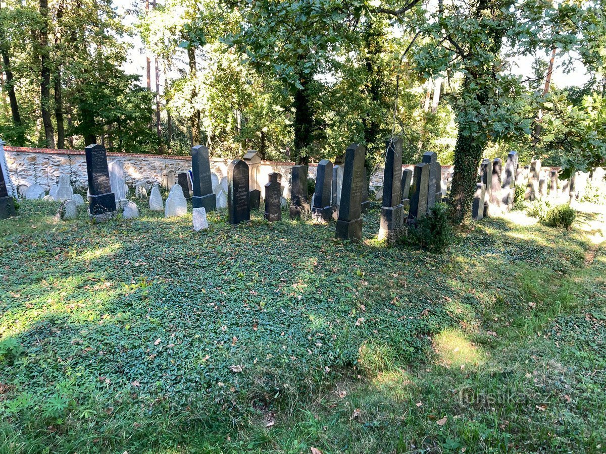 Zsidó temető Vodňany mellett