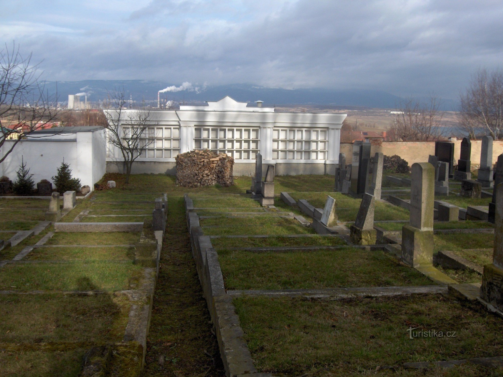 Jewish cemetery in Most.