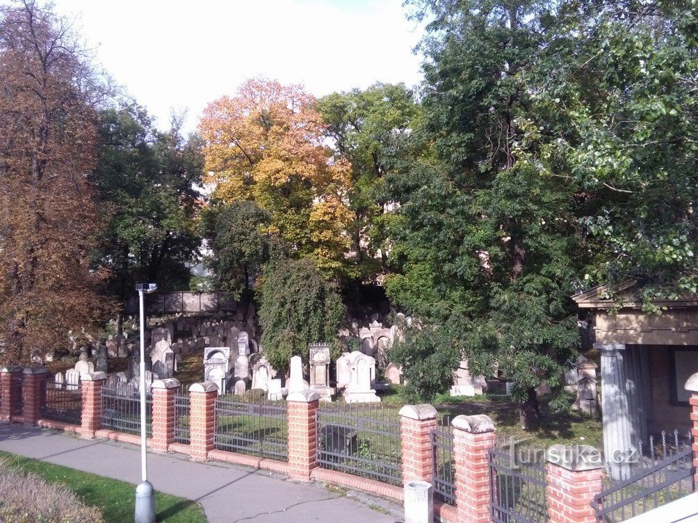 Cimitirul evreiesc din Praga în Žižkov