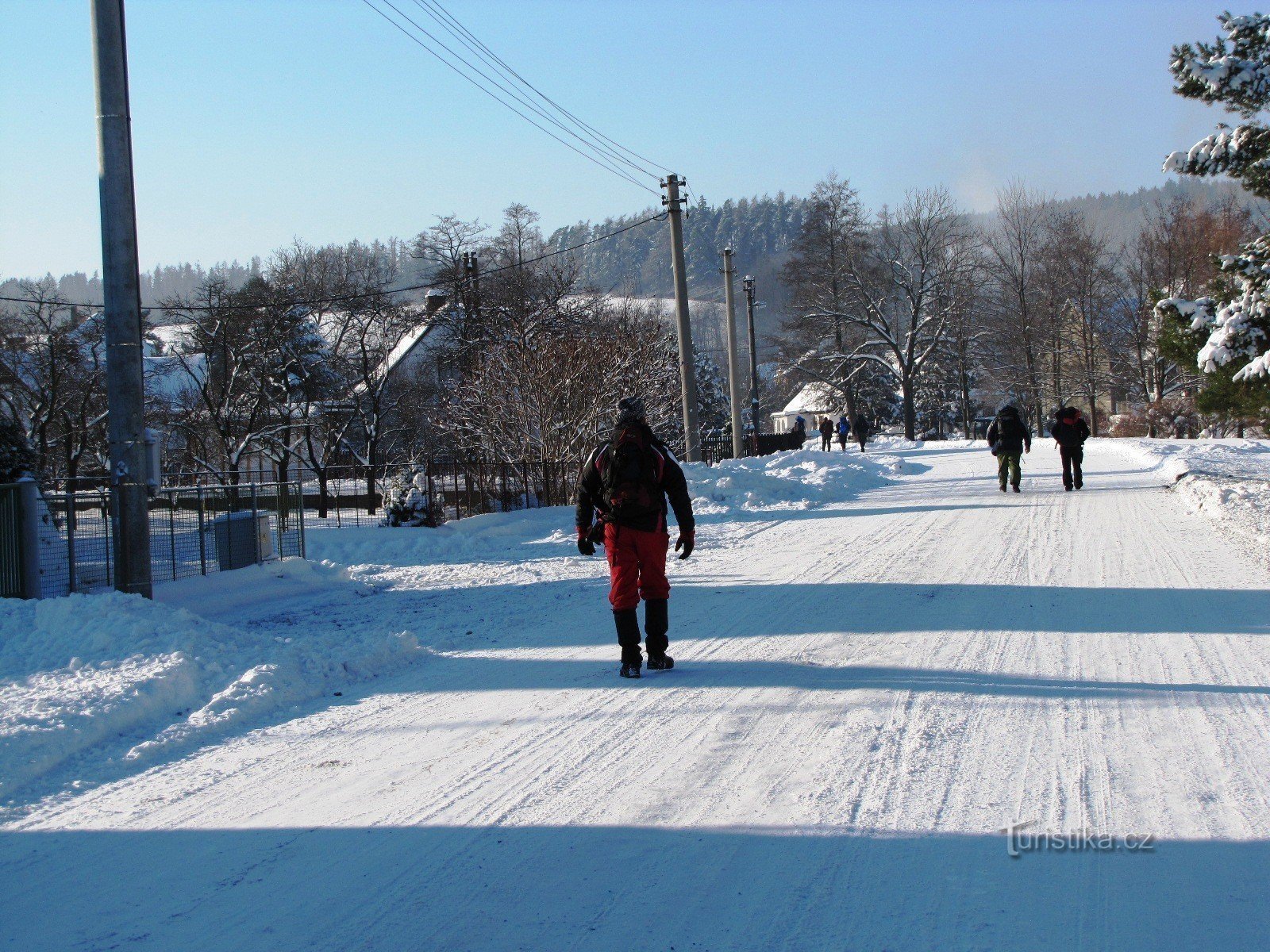 Winter slate quarries in Jakartovice