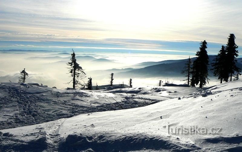 Winterinversion von Lysá