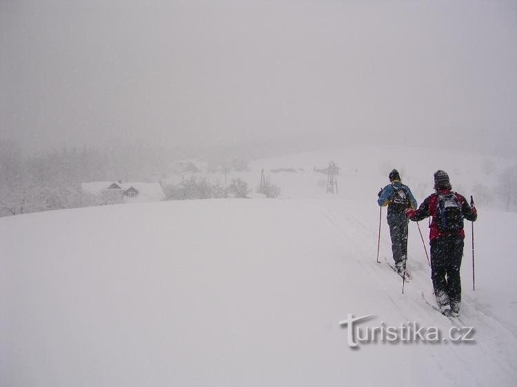 Talvisatu Sošovissa: Kuvattu 21. tammikuuta 2006. Talvella se on harvoin vierailtu paikka.