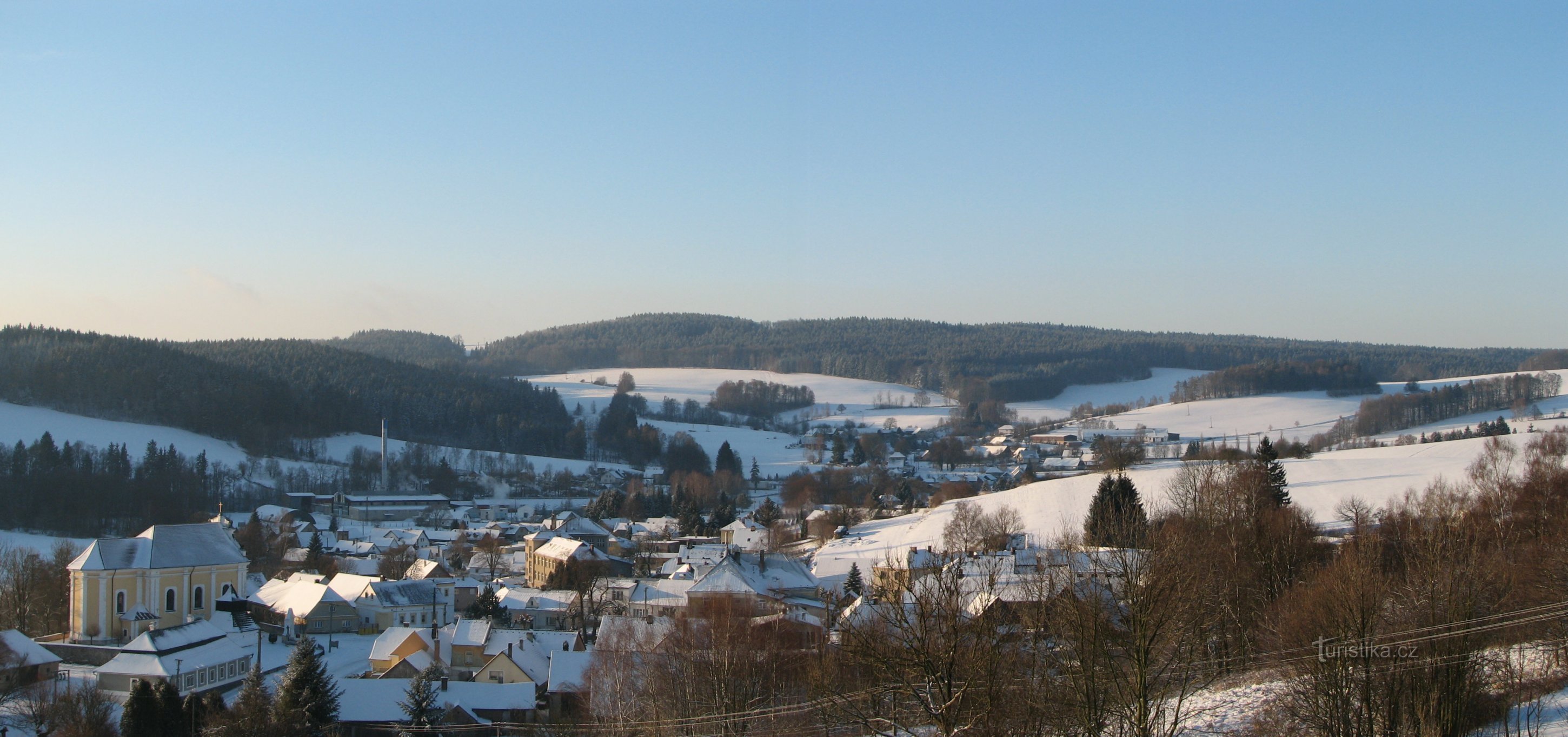 Winteransicht von Hůrka