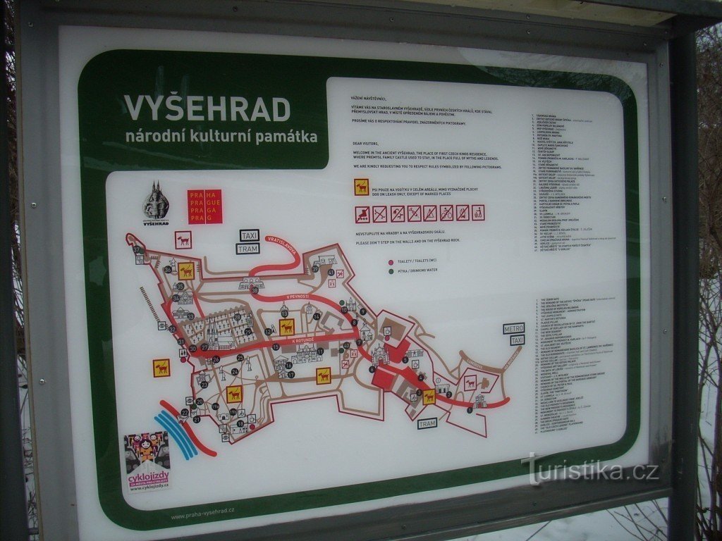 Caminhada de inverno para Vyšehrad