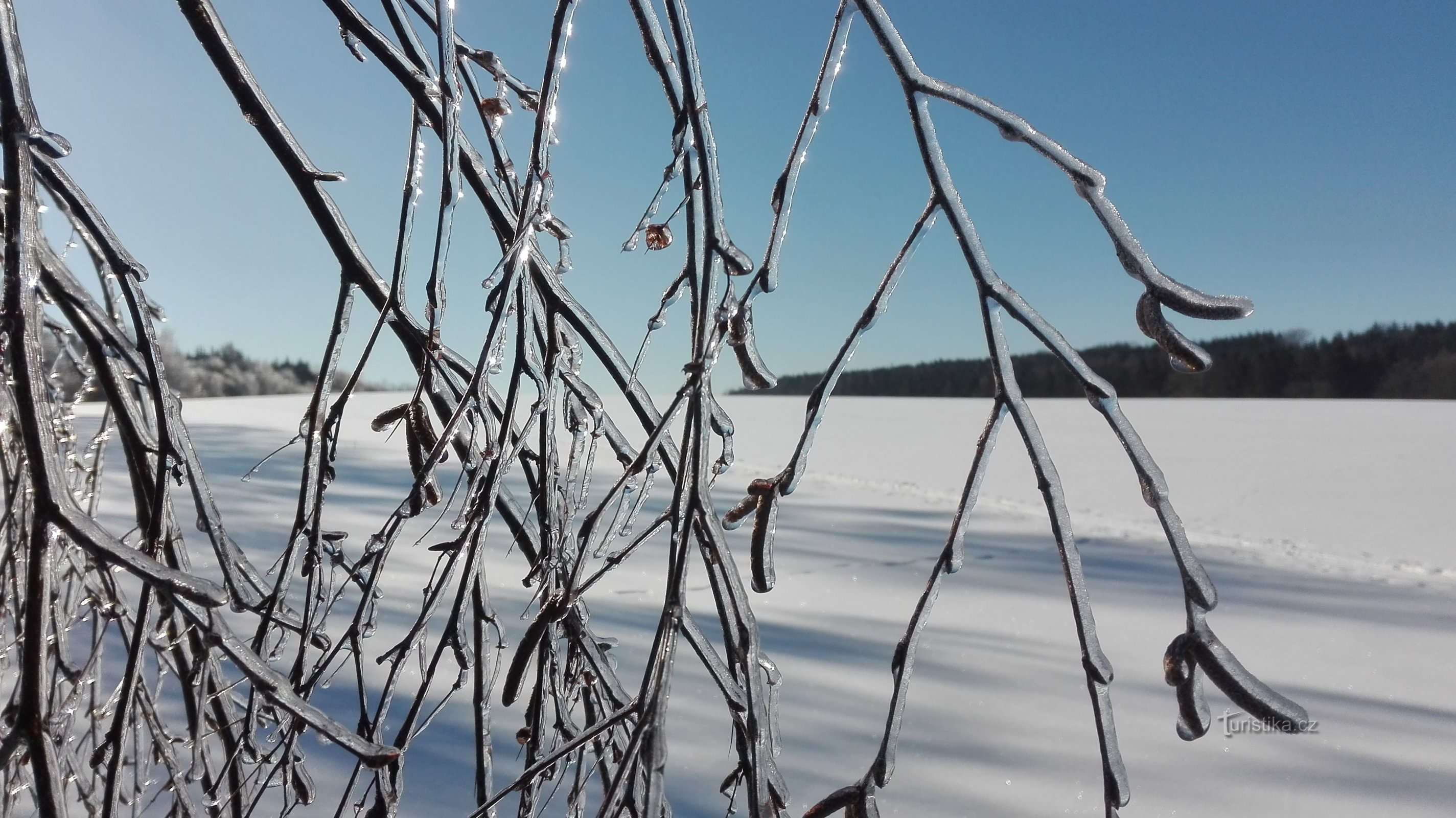 Winter Highlands on cross-country skis - cross-country circuit at Rozkoša.