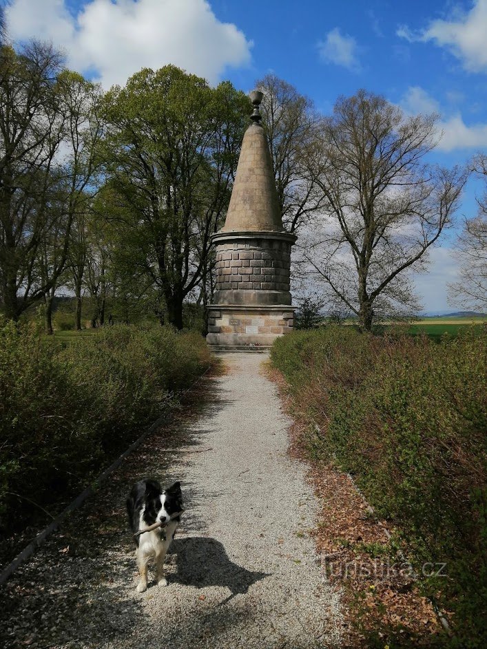 Žižka's mound with a border