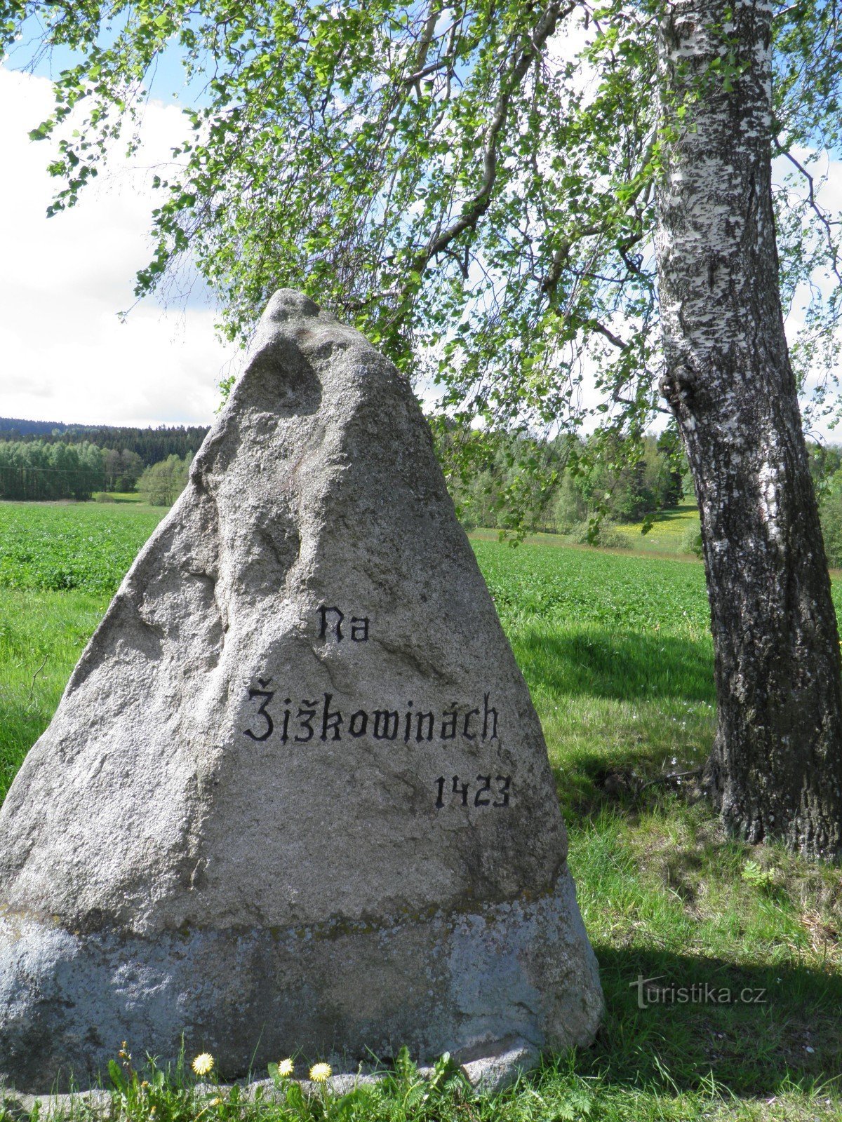 La piedra de Žižka "Sobre Žižkovy"