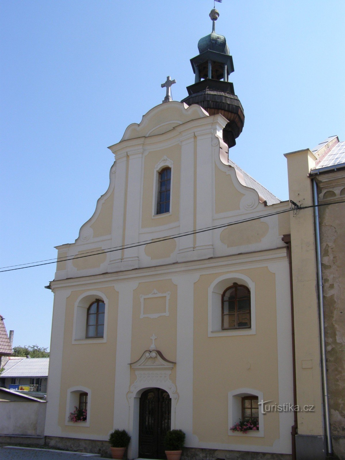 Zlaté Hory - Szent Kórház temploma. Válság