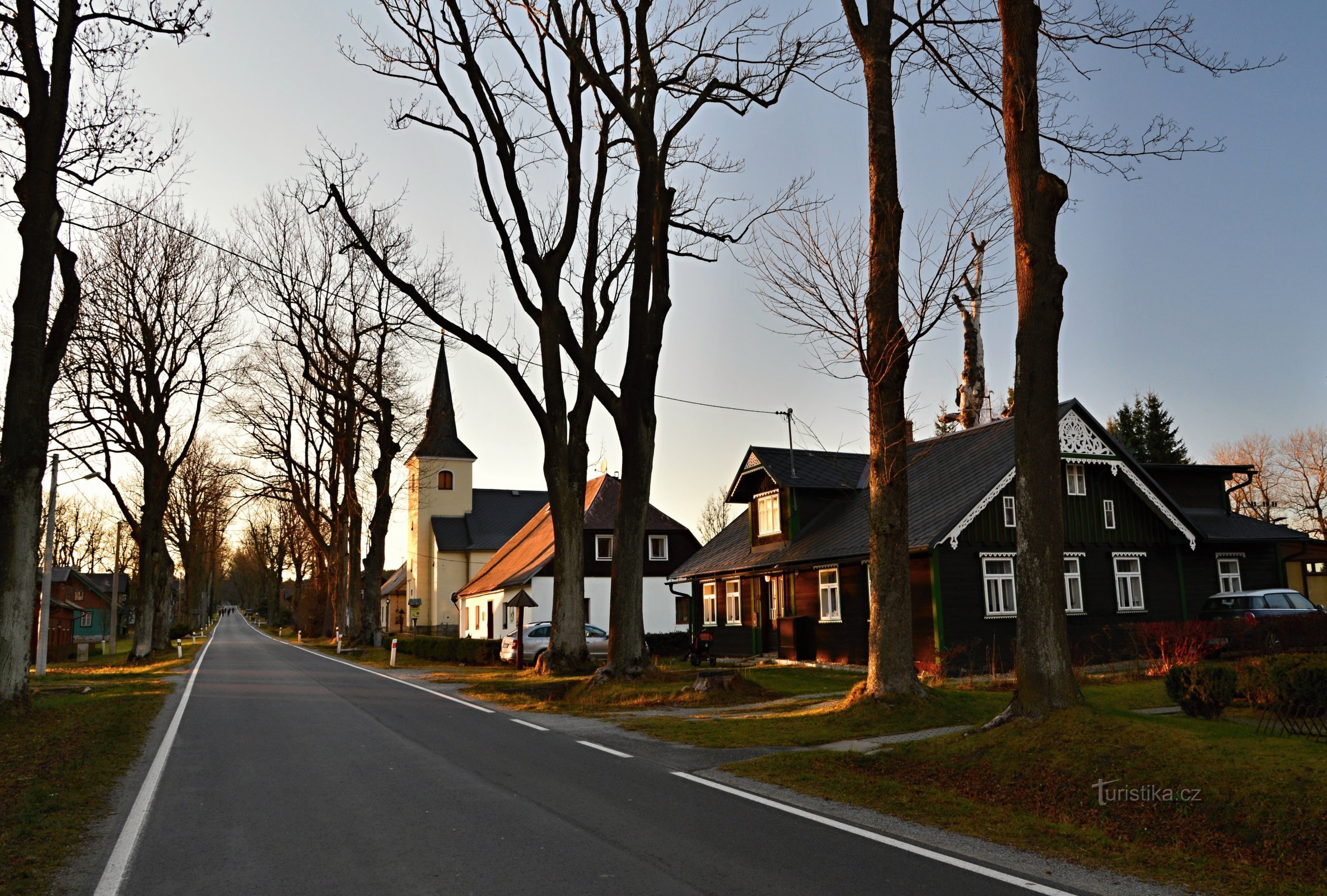 Zlatohorská vrchovina - Village de Rejvíz