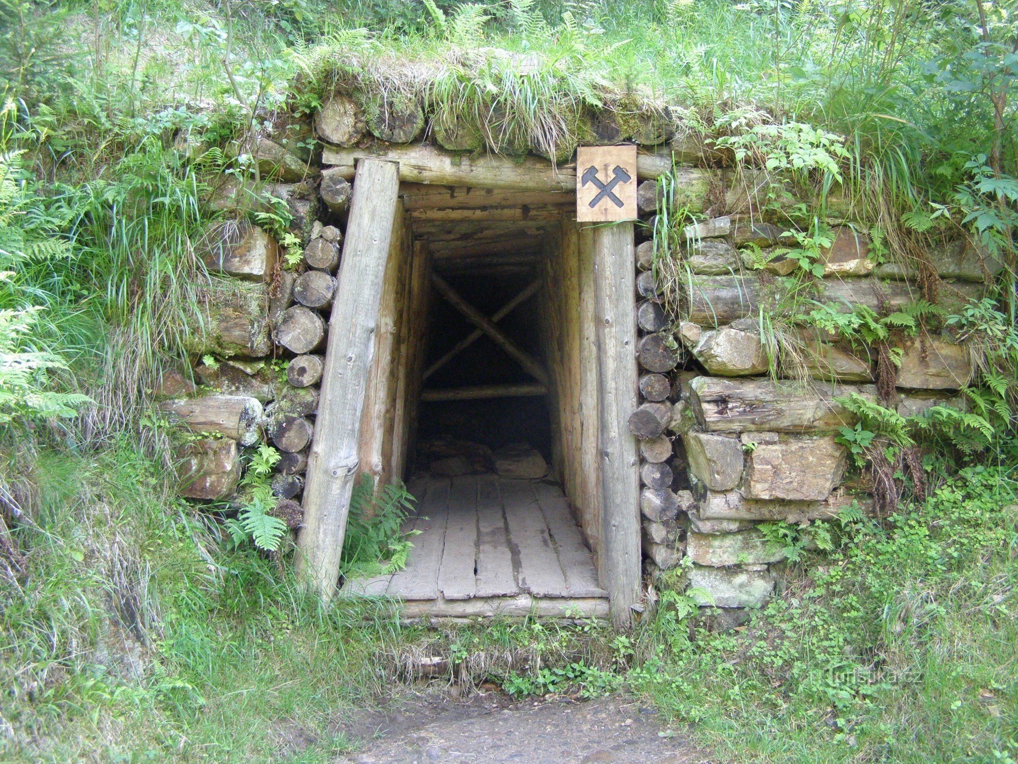 Gold ore mills - open-air mining museum