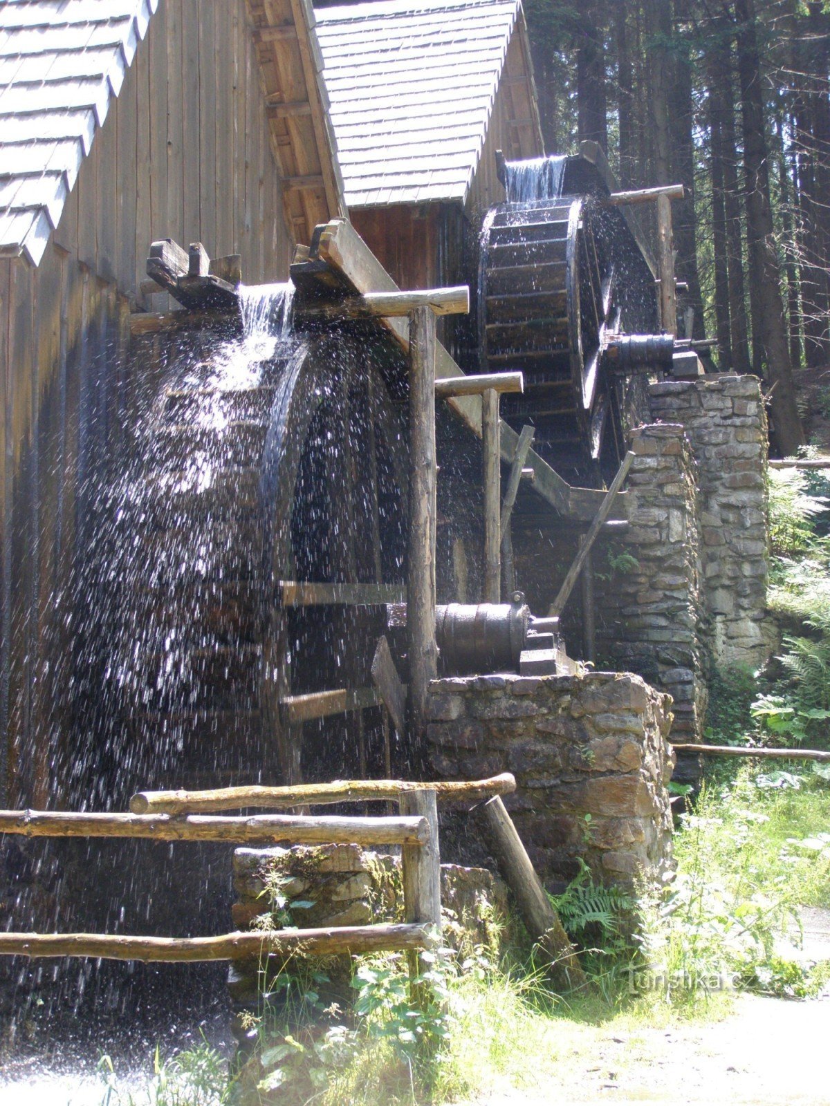 Gold ore mills - open-air mining museum