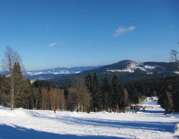 Piste du Zleb - vue sur Volary