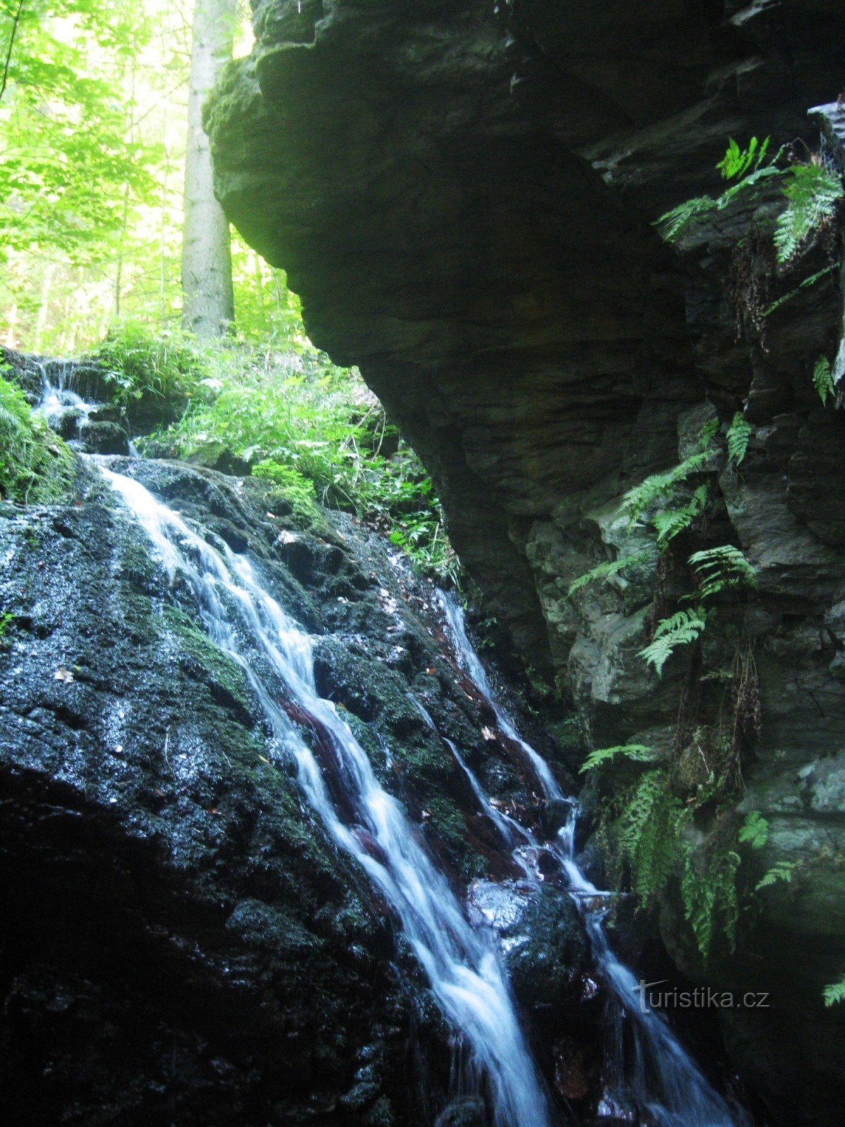 Žlebský-Wasserfall - Staré .Město p.Sněžnikem - Branná