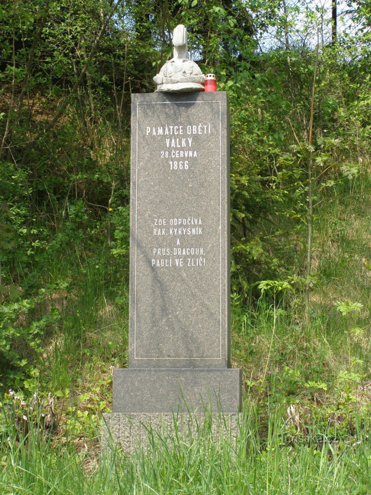 Zlíč - monumento a la batalla de 1866