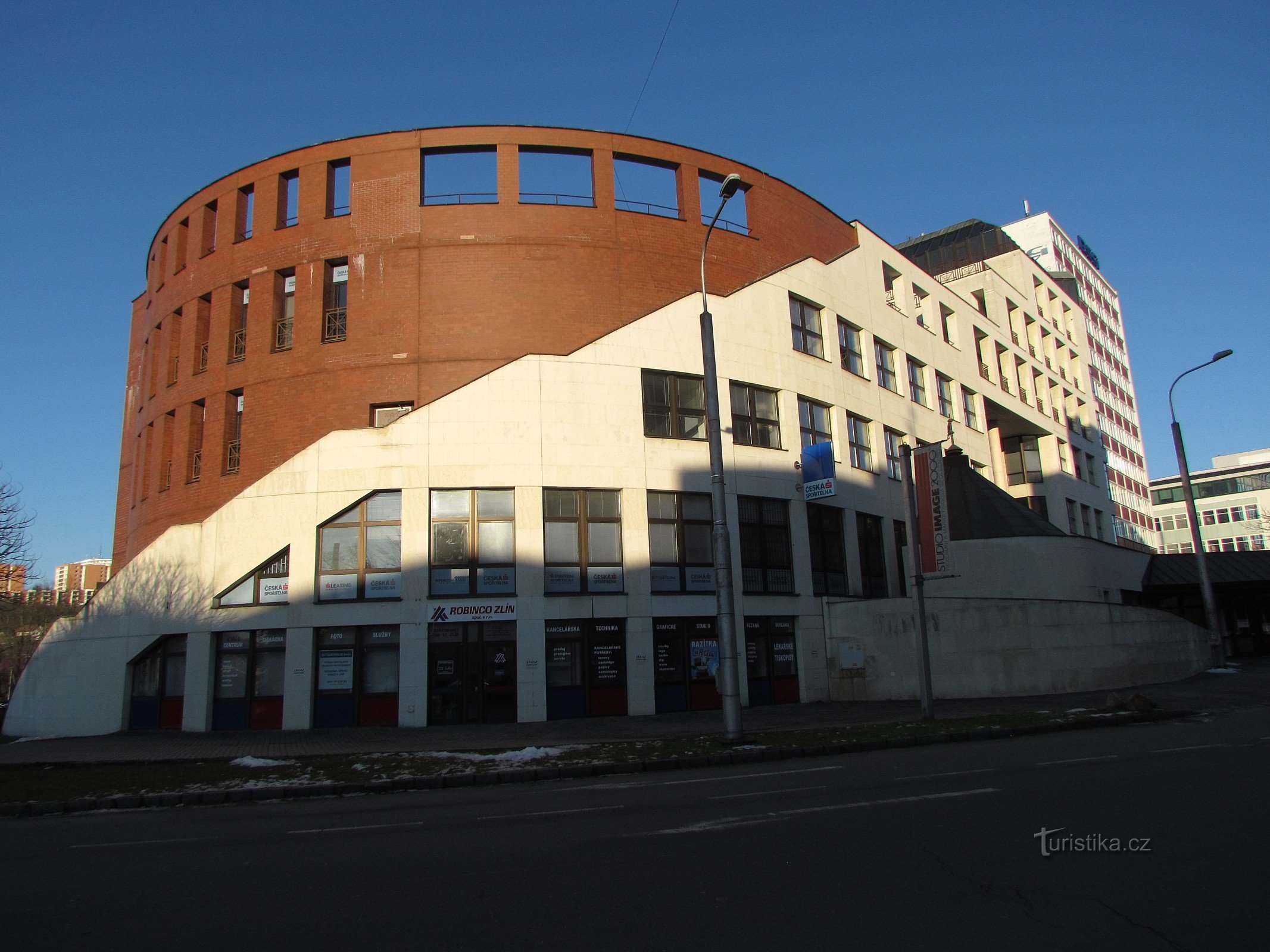 Zlín - le bâtiment de la Maison de l'Argent