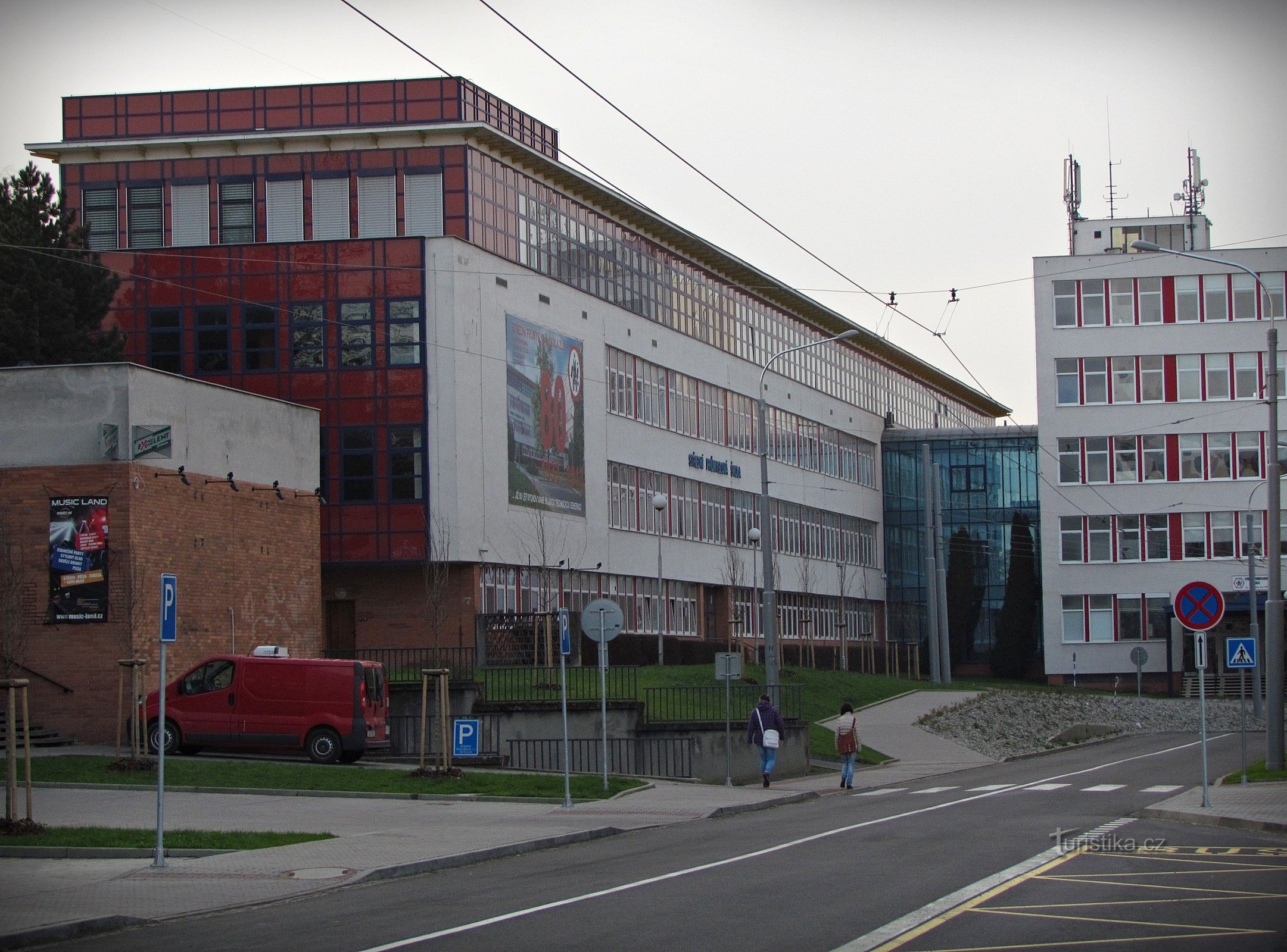 Zlín - bygninger af Secondary Industrial School