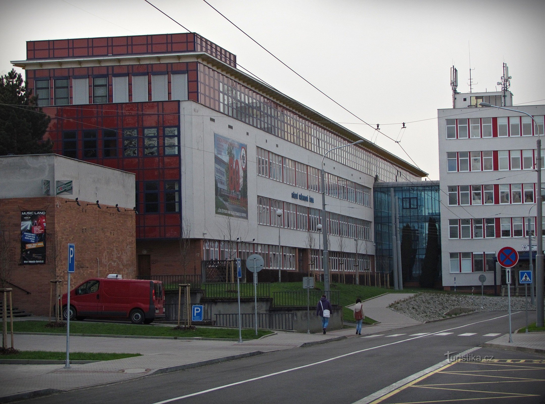 Zlín - buildings of the Secondary Industrial School