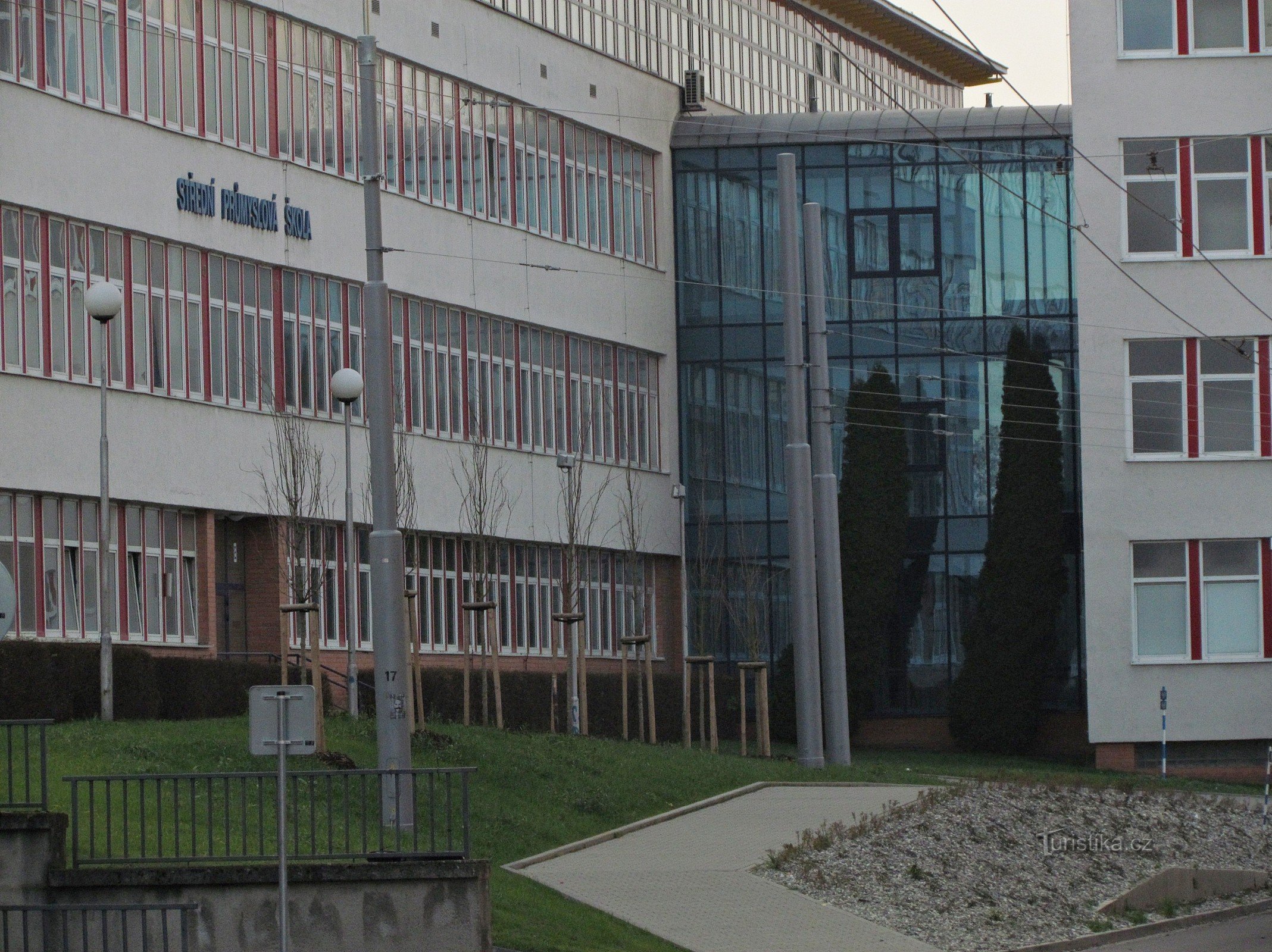 Zlín - buildings of the Secondary Industrial School