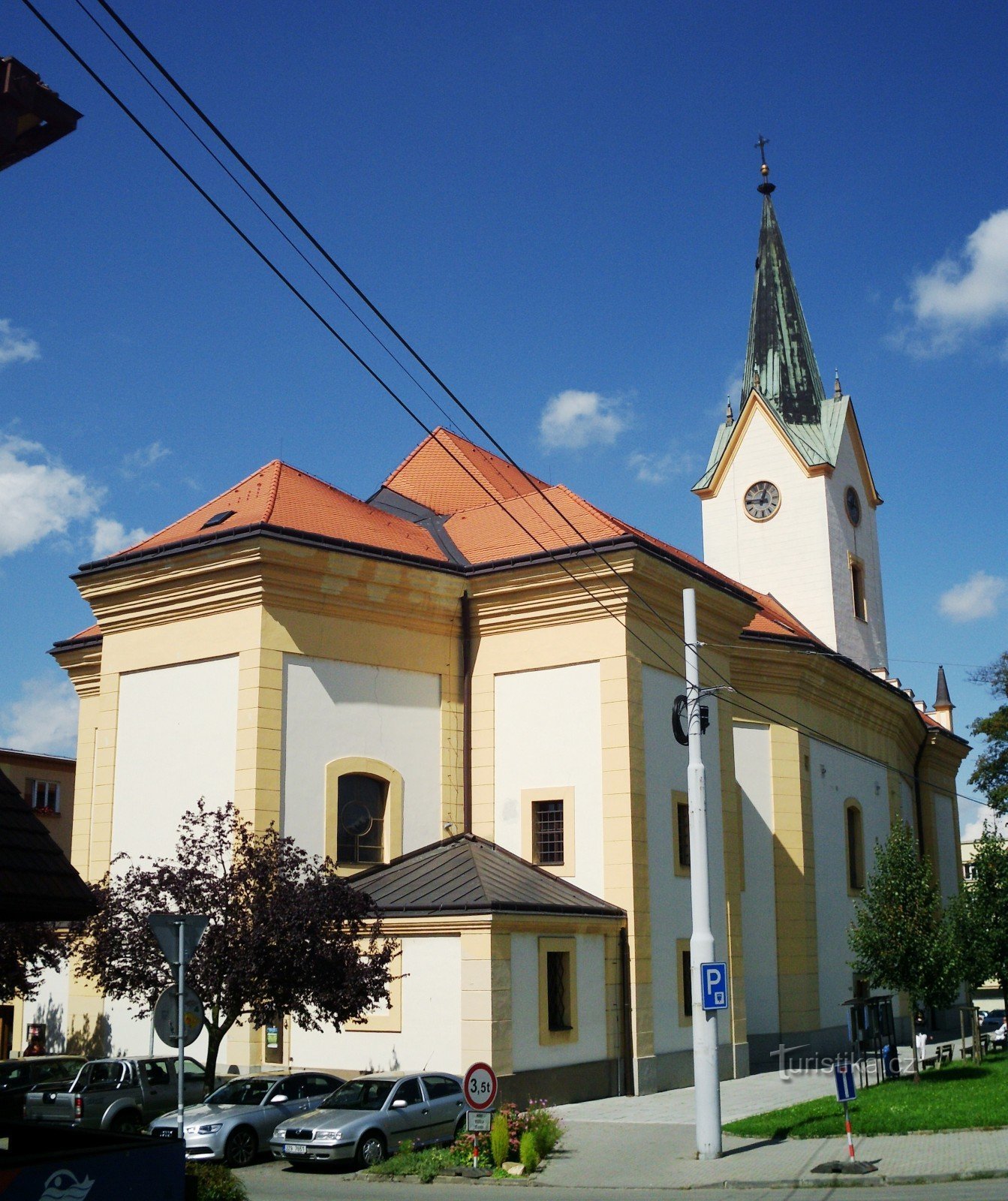 Zlín - kirken St. Philip og Jakob