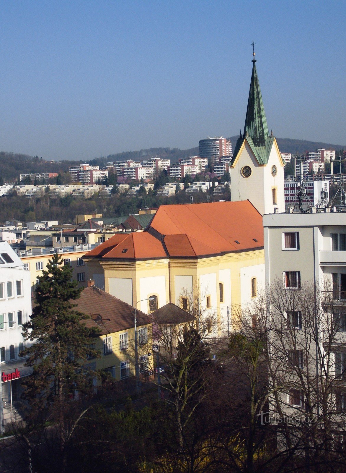 Zlín - kirken St. Philip og Jakob