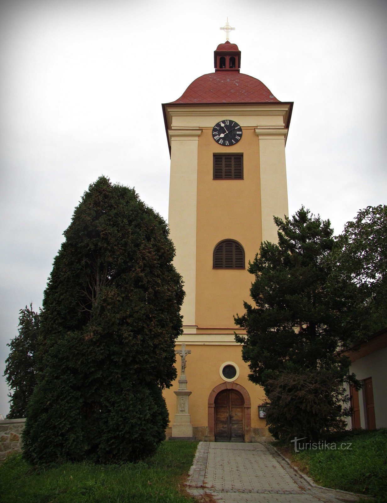 Zlín - St.-Nikolaus-Kirche in Malenovice