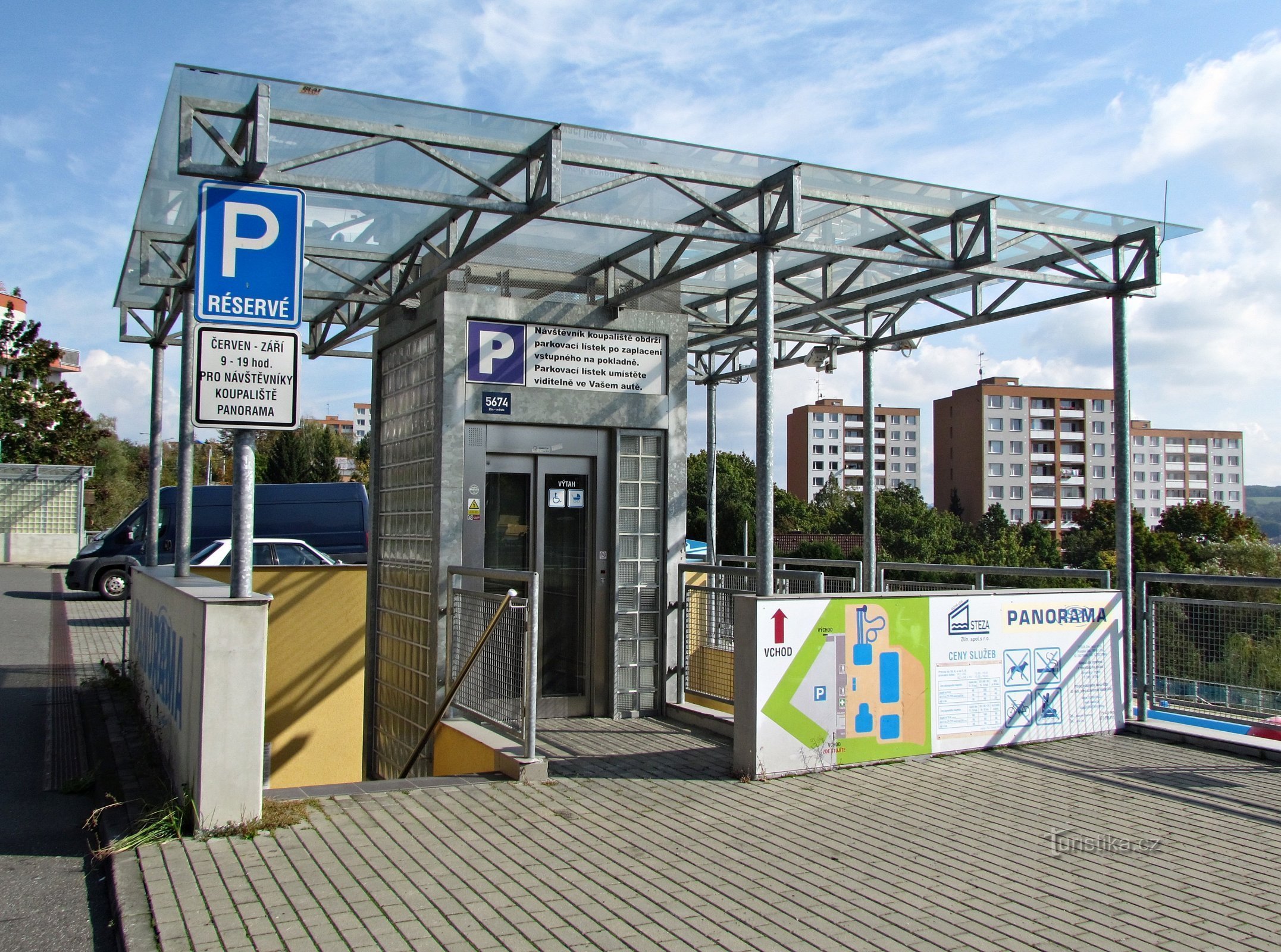 Zlín - Piscina panoramica