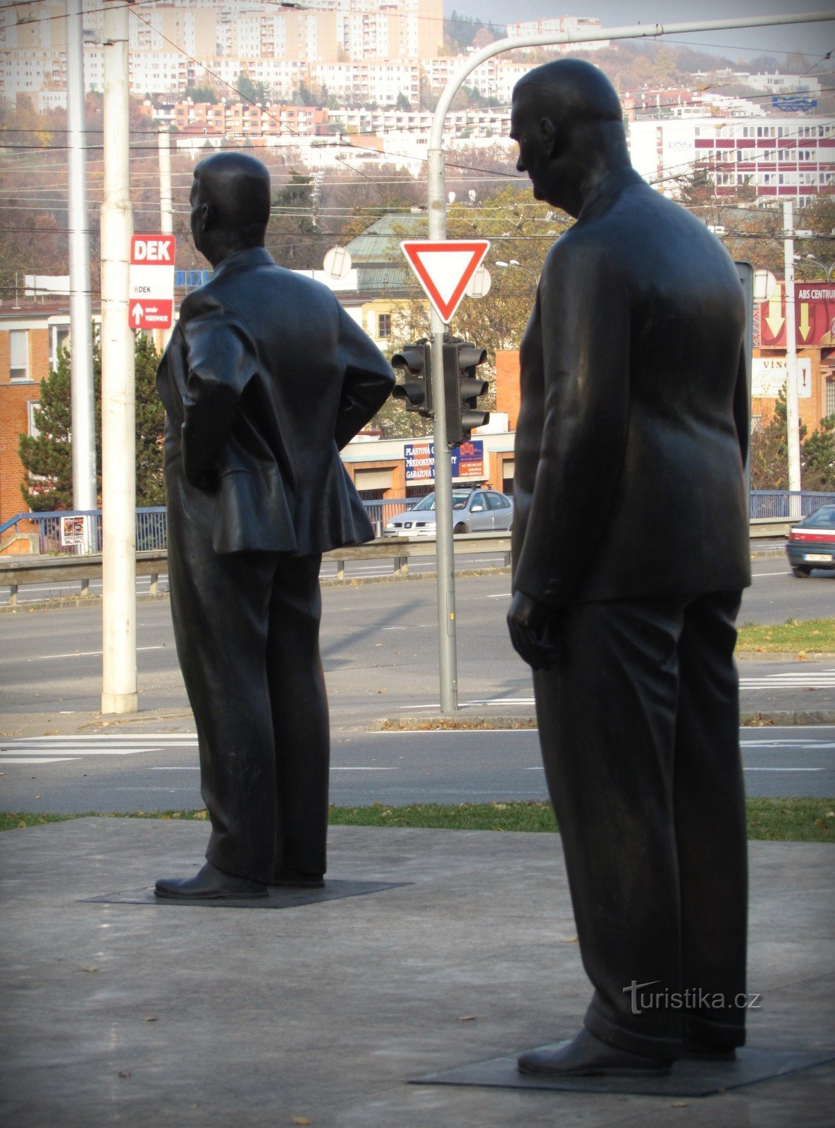 Zlín - the monument to both Batas