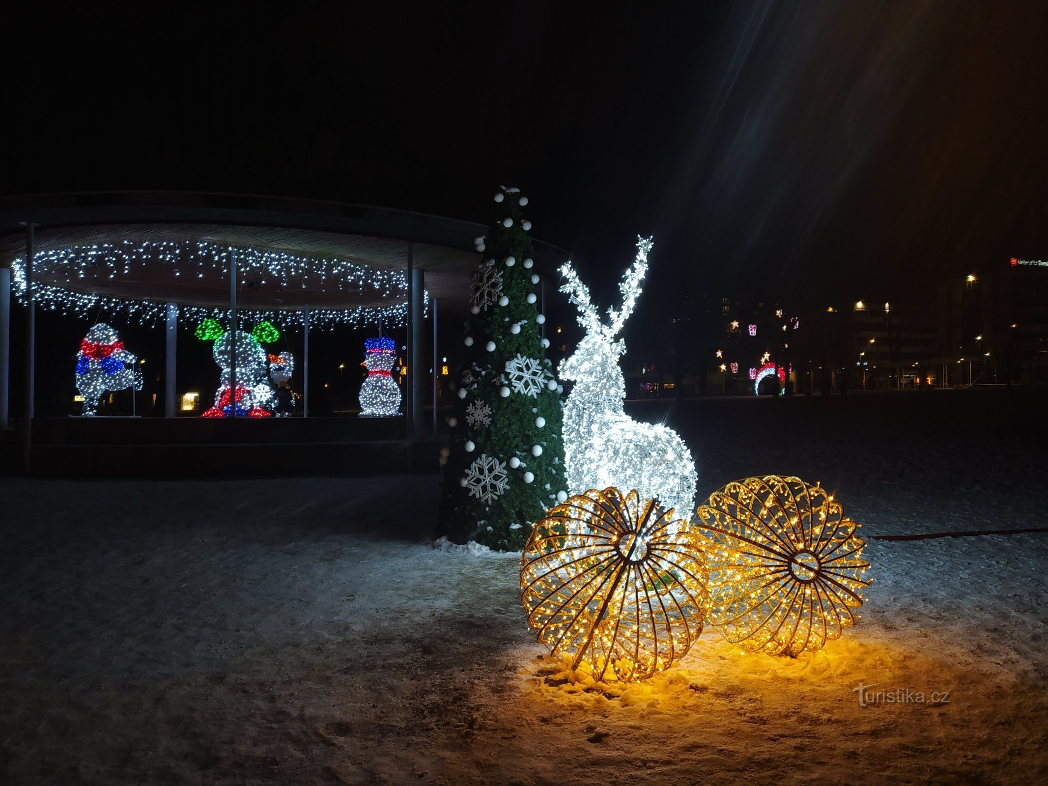 Zlín, park Komenskega, advent