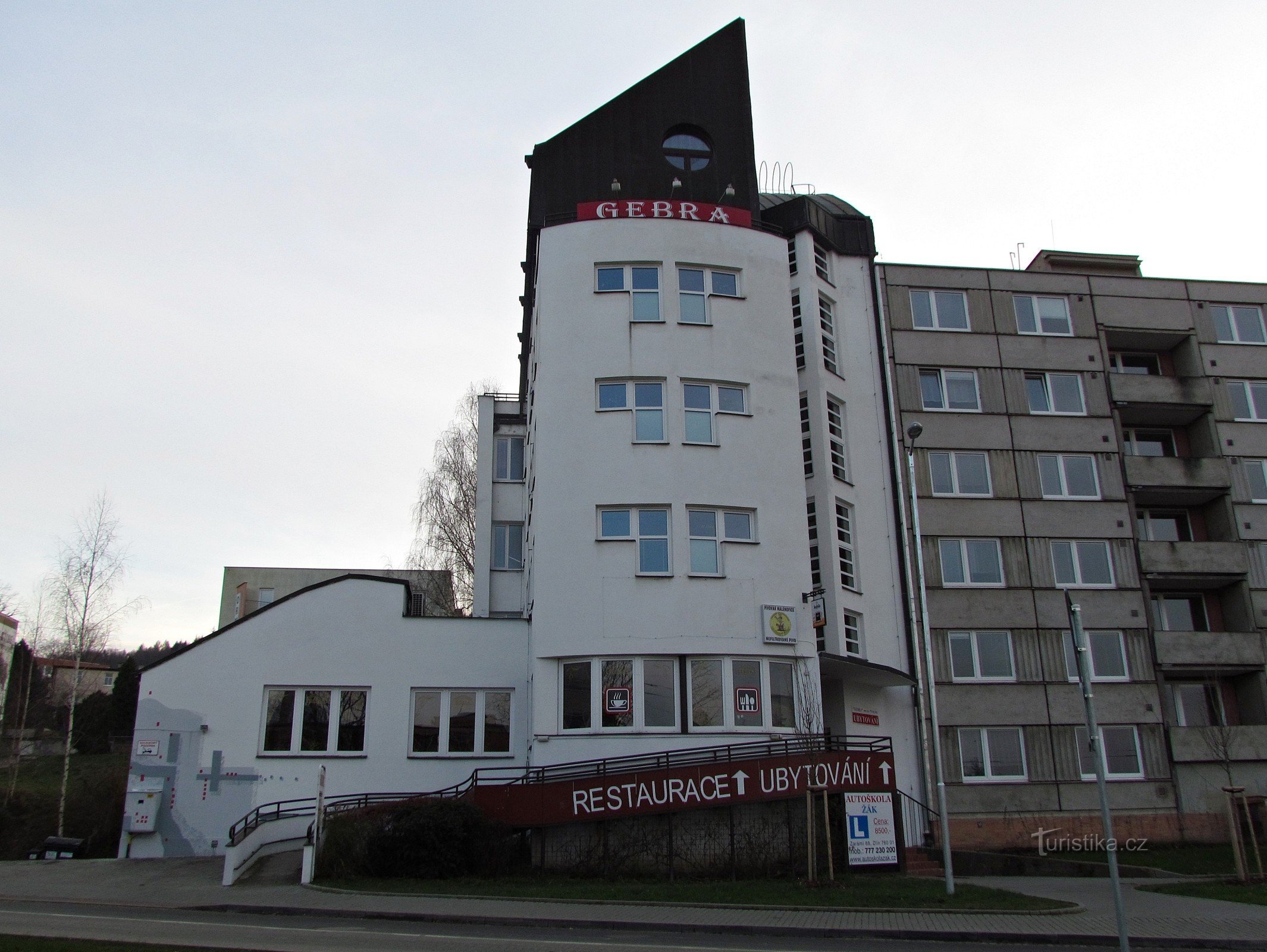 Zlín - restauracja i hostel Gebra