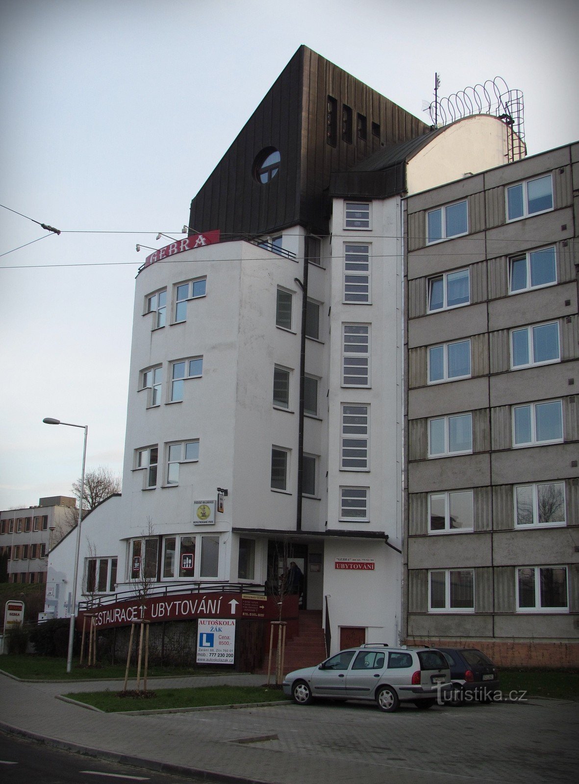 Zlín - restoran i hostel Gebra