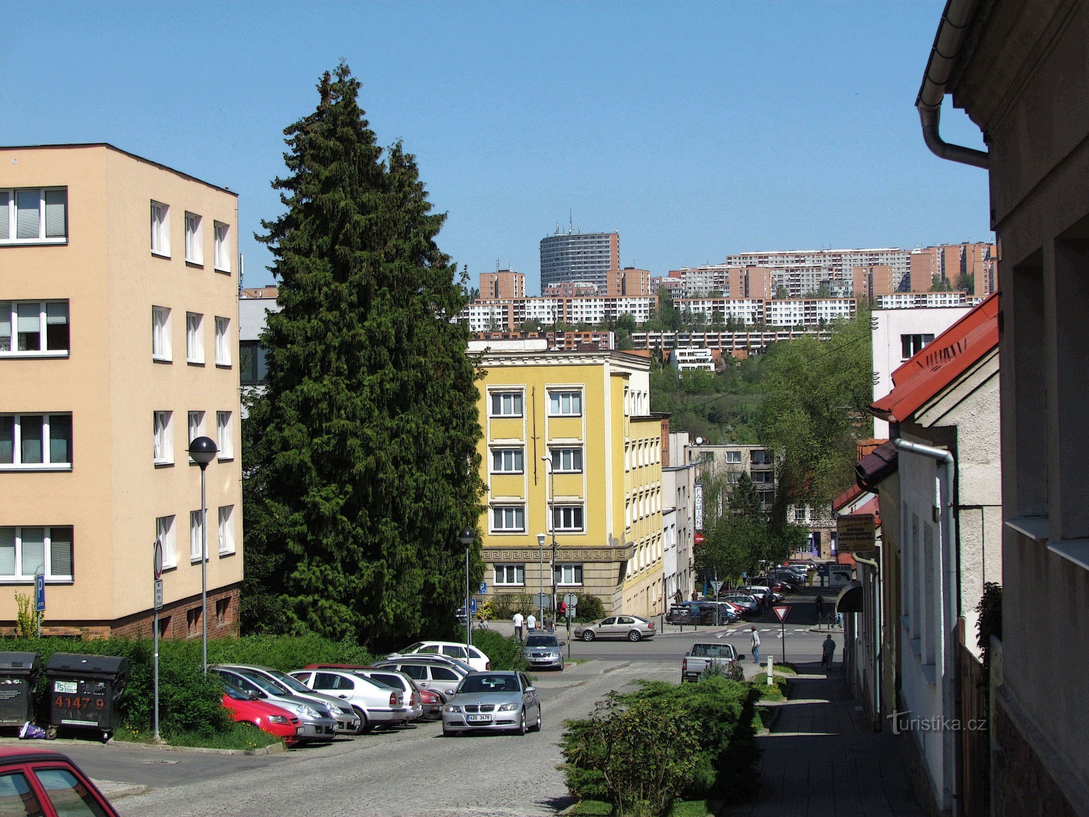 Zlín - calle Hluboká