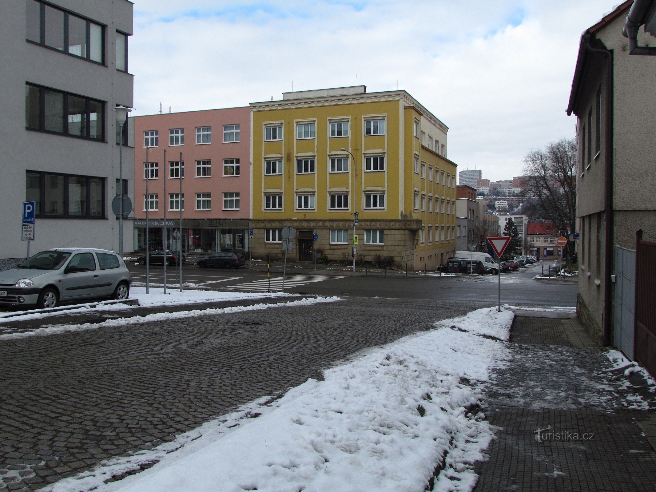 Zlín - calle Hluboká