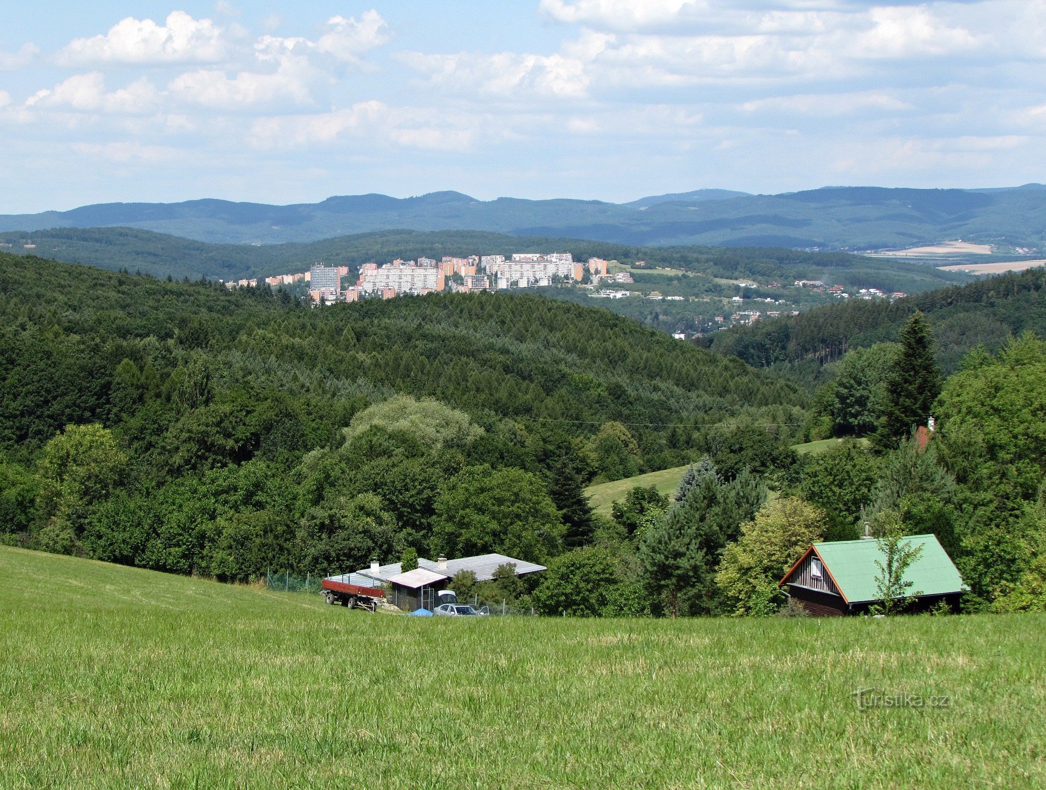 Zlín - utsikt från Fabiánka