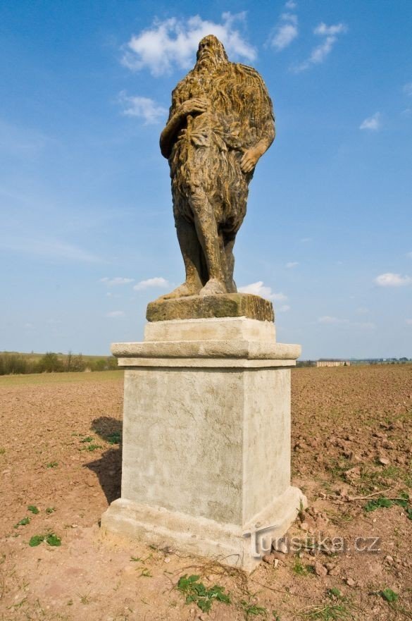 Zlonice - Statue des Hl. Onufria